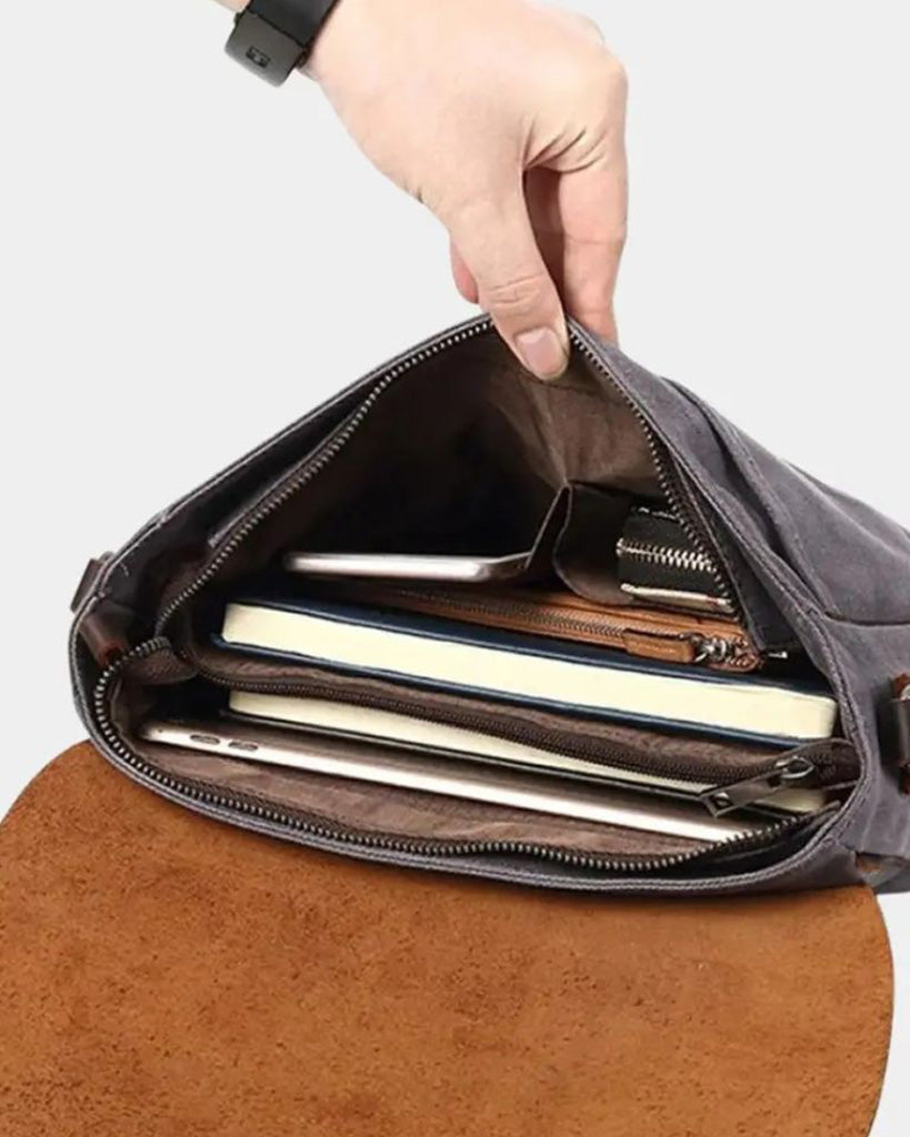 Dunmore Men's Canvas Messenger Bag