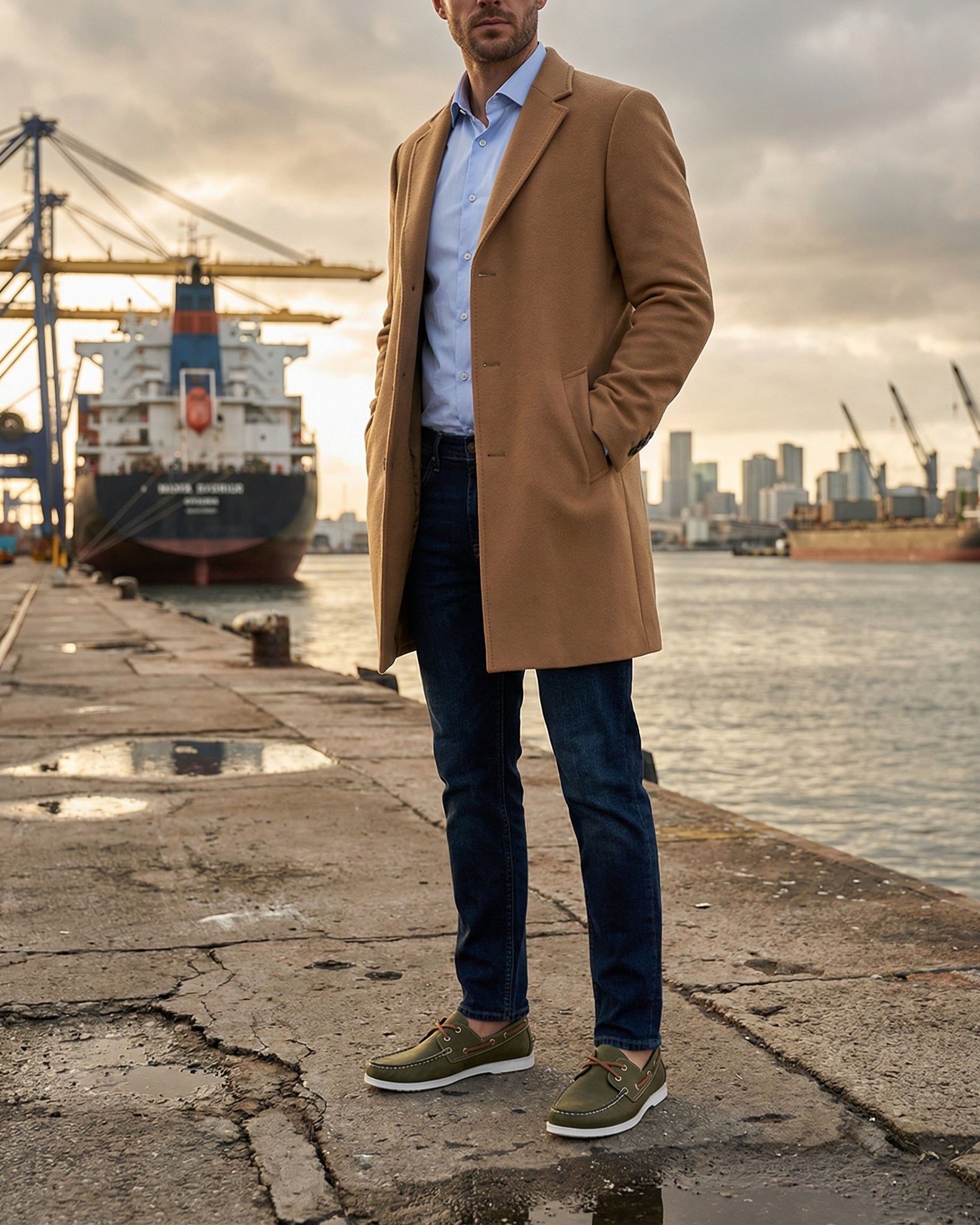 Hudson Boat Shoe - Olive