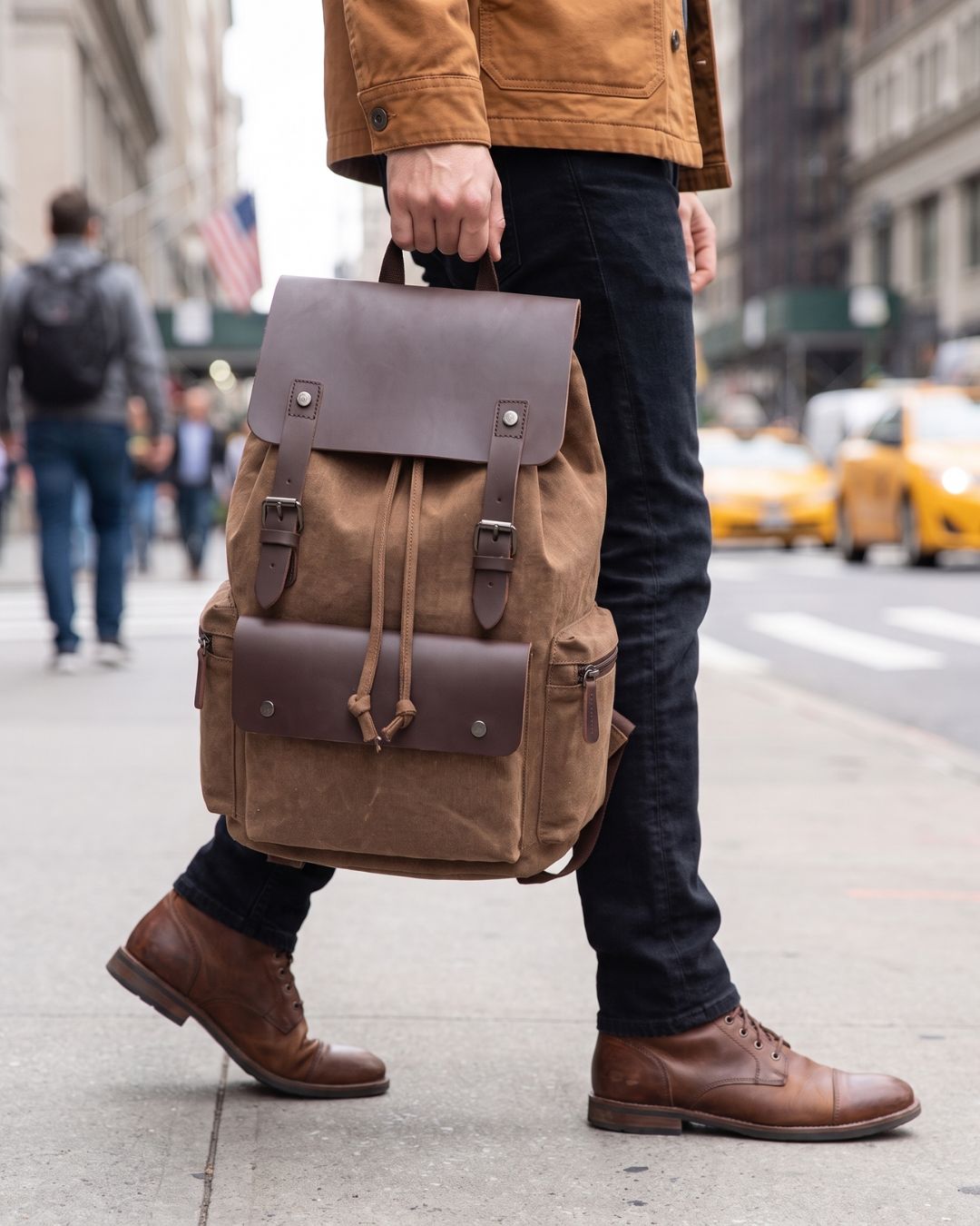 Nathan Vintage Canvas Backpack