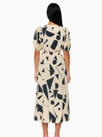 Elegant Women’s V-Neck Dress – Stylish & Comfortable Occasion Wear-Women's Dress-Hudson & Tate-Hudson & Tate