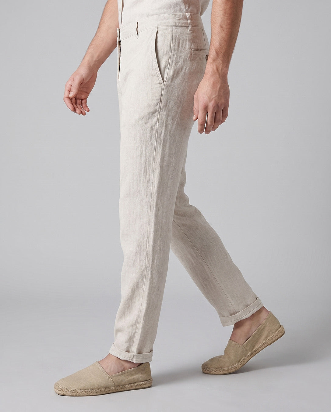 Men's Casual Straight Linen Pants