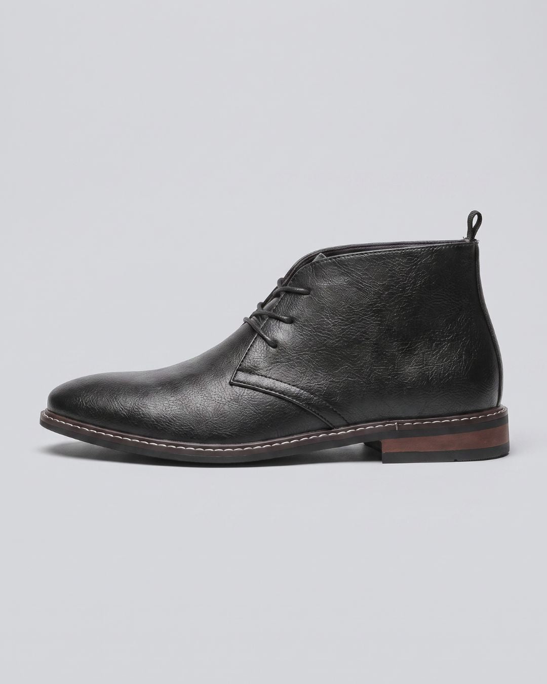 Black chukka boots by Hudson & Tate.