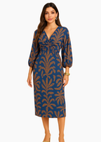 Women's Boho Wrap Maxi Dress – Elegant, Comfortable & Flowy-Dresses-Hudson & Tate-Hudson & Tate