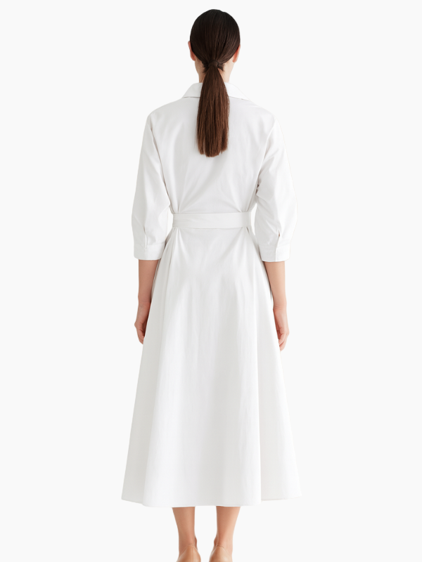 Women’s Collared Shirt Dress – Elegant, Comfortable & Flattering Fit-Women's Dress-Hudson & Tate-Hudson & Tate