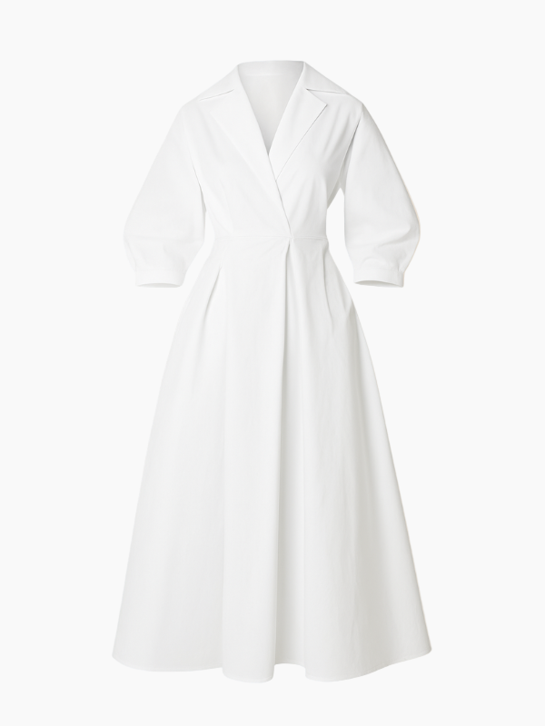 Women’s Collared Shirt Dress – Elegant, Comfortable & Flattering Fit-Women's Dress-Hudson & Tate-Hudson & Tate