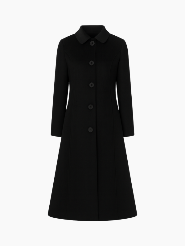 Women’s Long Wool Coat – Elegant, Warm & Tailored Winter Outerwear-Coat-Hudson & Tate-Hudson & Tate