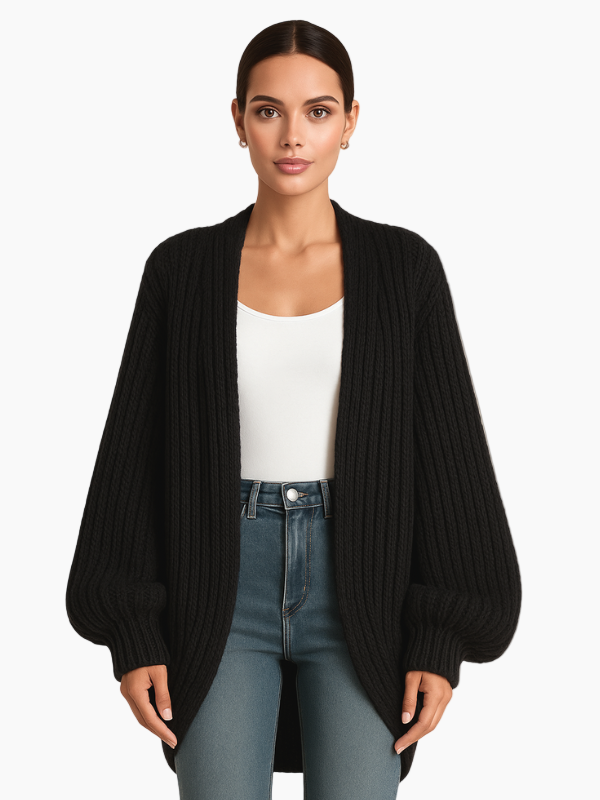 Women’s Oversized Knit Cardigan – Soft, Warm & Effortlessly Stylish-Cardigan-Hudson & Tate-Hudson & Tate