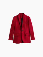 Women’s Oversized Velvet Blazer – Elegant, Soft & Statement Style-Blazer-Hudson & Tate-Hudson & Tate