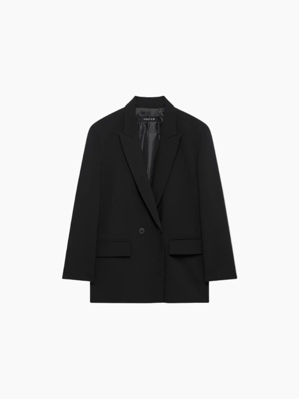 Women’s Tailored Straight Blazer – Elegant & Professional Office Wear-Blazer-Hudson & Tate-Hudson & Tate
