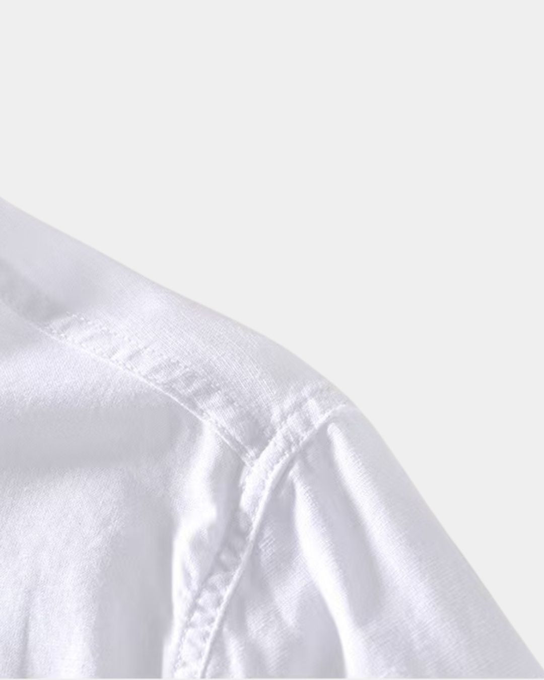 Falmouth Men's Linen Stand Collar Shirt