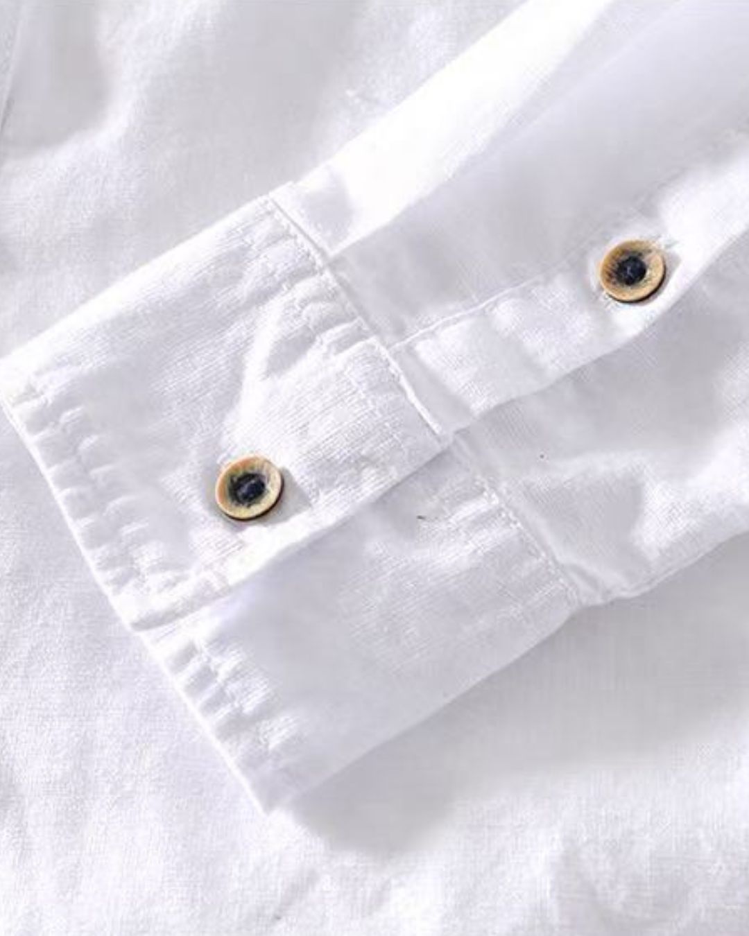 Falmouth Men's Linen Stand Collar Shirt