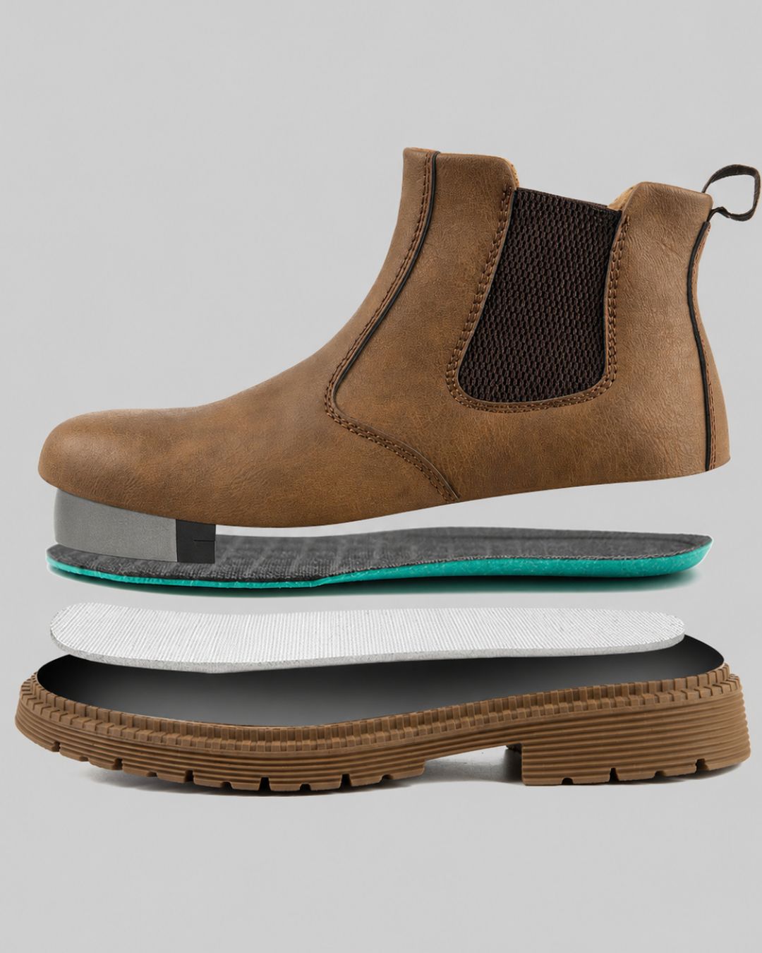 Men's Slip On Chelsea Work Boots-Hudson & Tate