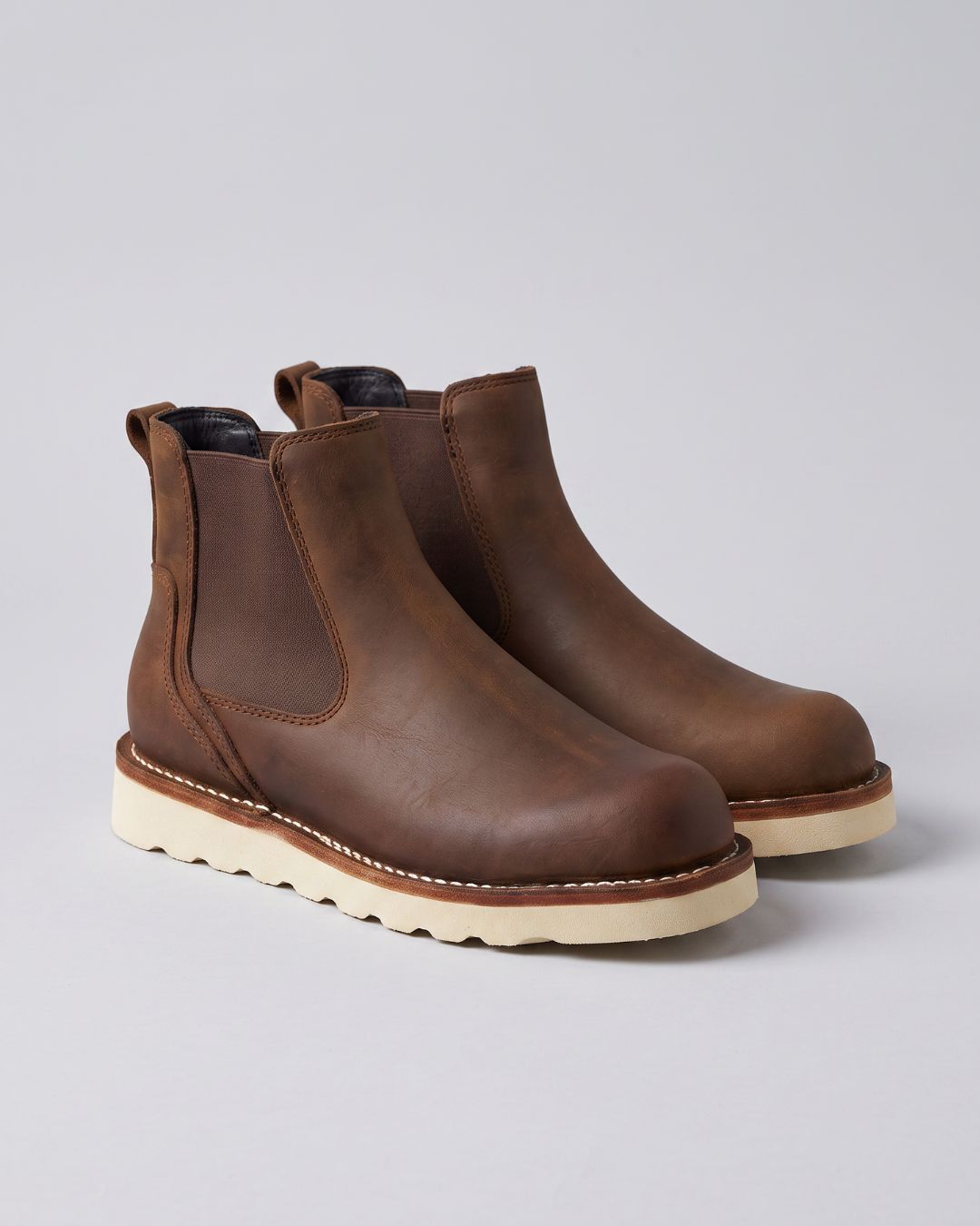 Men's Slip On Leather Chelsea Boots-Hudson & Tate