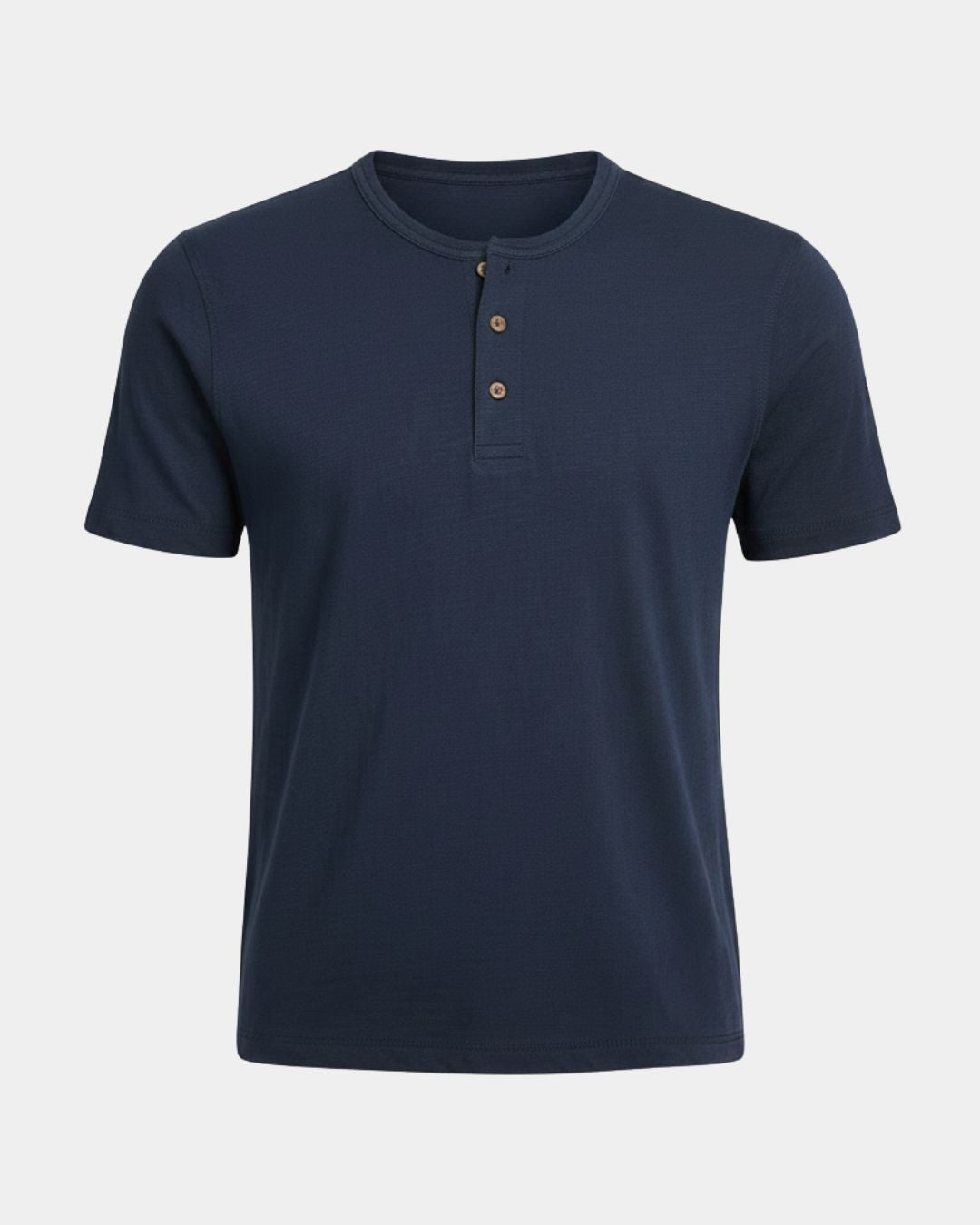 Padstow Men's Linen-Cotton Henley T-Shirt