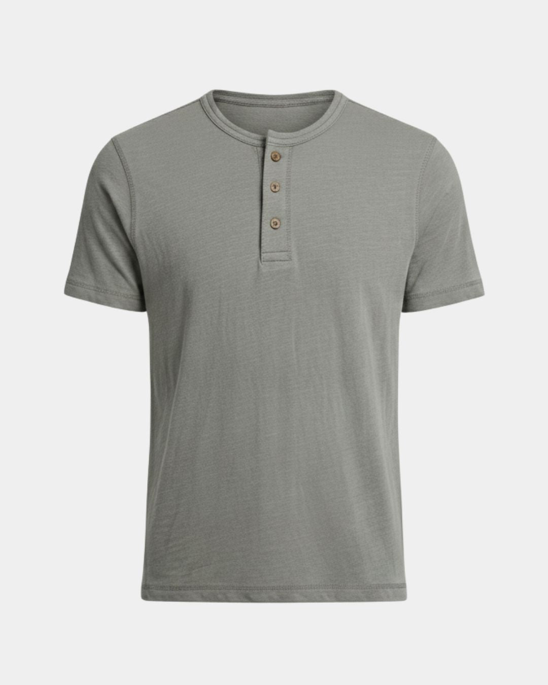 Padstow Men's Linen-Cotton Henley T-Shirt