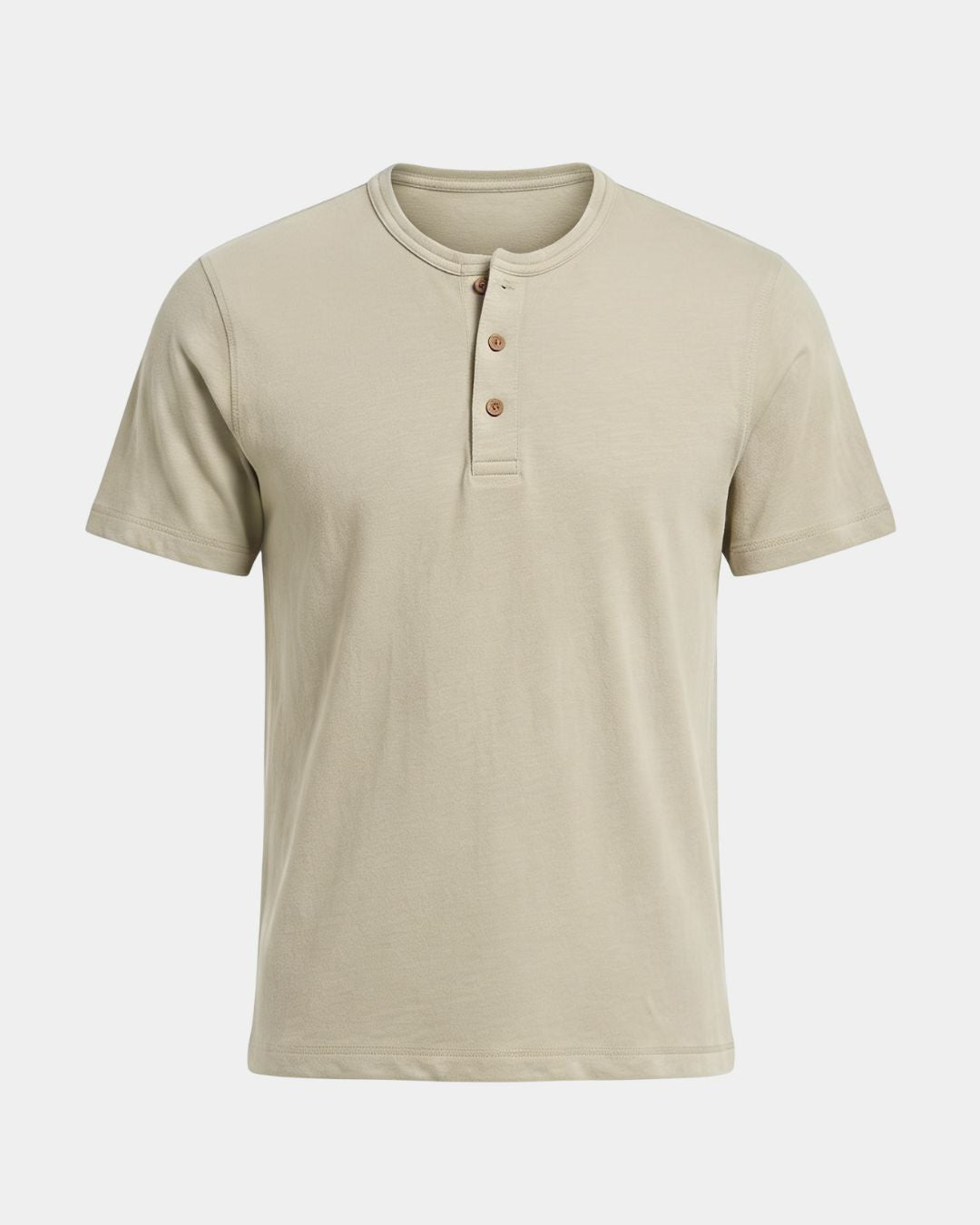 Padstow Men's Linen-Cotton Henley T-Shirt